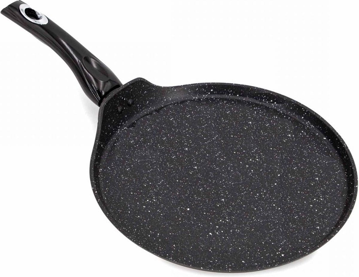 Cheffinger Crêpe - en Pannenkoekenpan - 32cm - Zwart - Inductie - Pizza Pan - TEKZEN