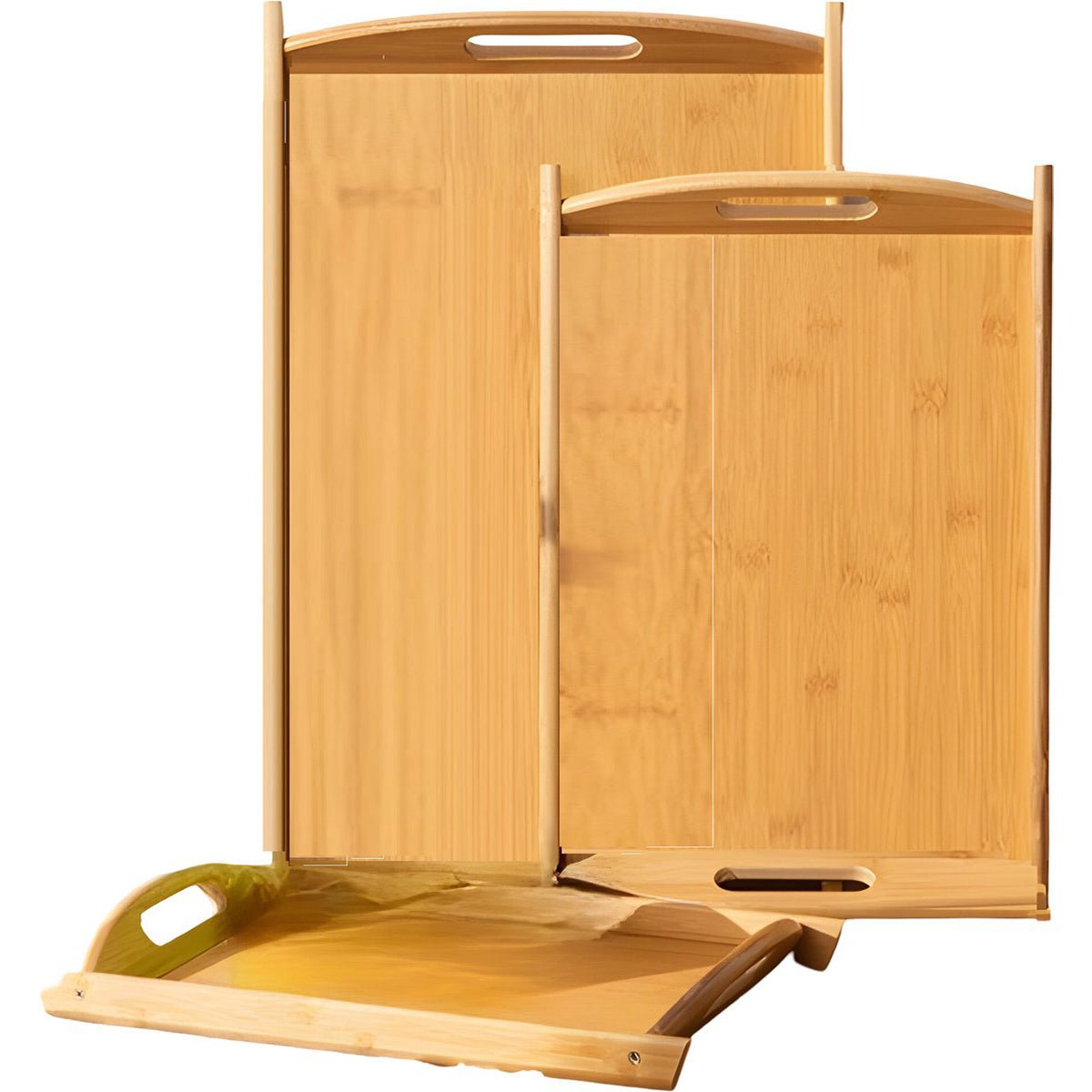 Cheffinger Dienbladen Set - 3 - delig - Bamboe - 38/44/50cm - Serveerbladenset - TEKZEN