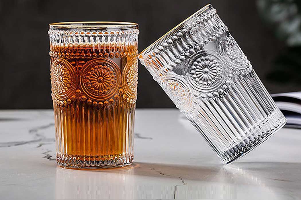 Cheffinger Drinkglazen - Set van 4 - Waterglazen - 400ml - Sapglazen - TEKZEN