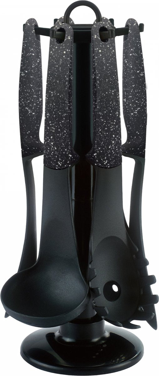 Cheffinger Keukengerei Set - 7 - delig - 360° Draaibare Standaard - Kookgerei Set - TEKZEN