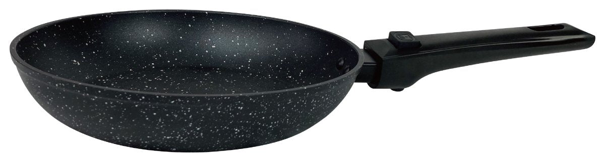 Cheffinger Koekenpannenset - Ø 20/24/28 cm - met Afneembare Handgreep - Zwart - TEKZEN