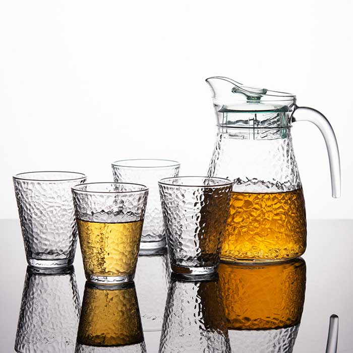 Cheffinger Luxe Karaf met 4 Glazen - 5 - delig - TEKZEN