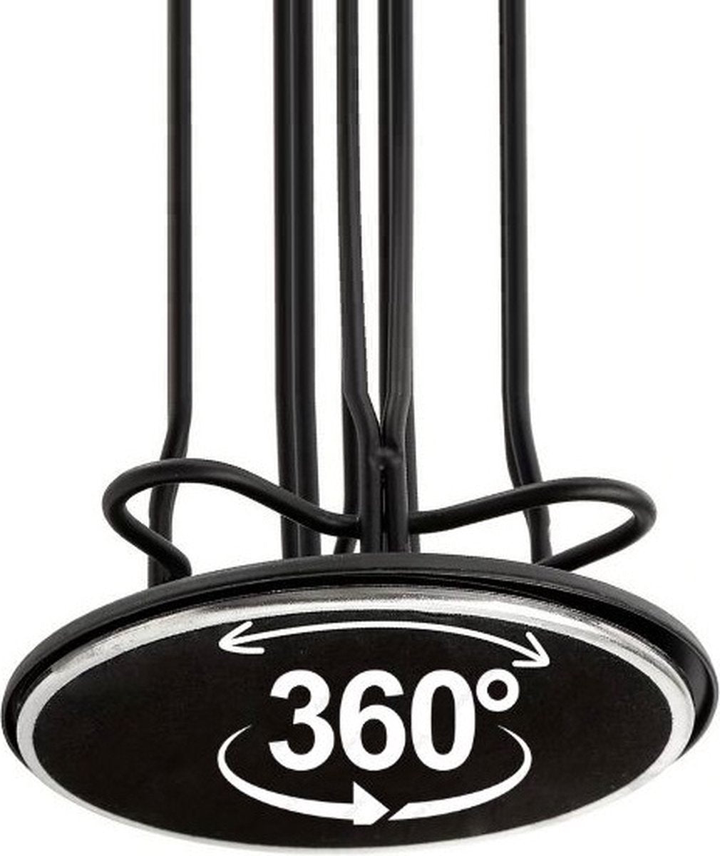 Cheffinger - Nespresso Capsulehouder - 360° draaibaar - 40 Cups - Cuphouder - Koffiecups Houder - Zilver - TEKZEN