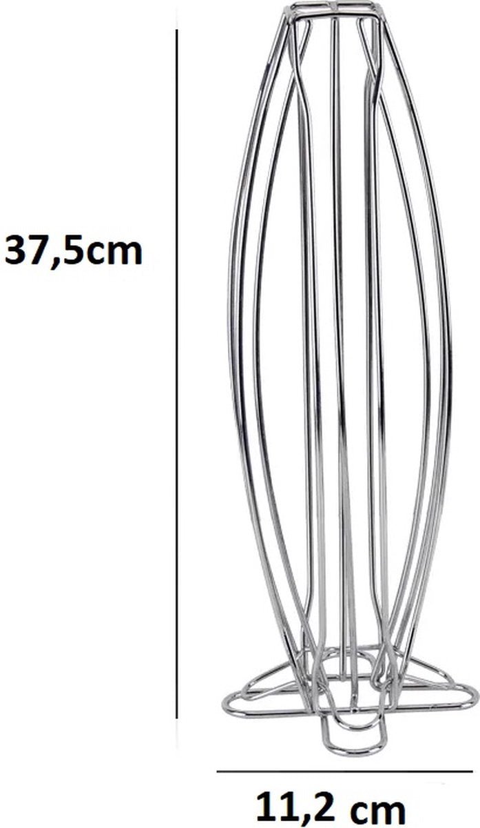 Cheffinger - Nespresso Capsulehouder - 40 Cups - Cuphouder - Koffiecups Houder - Zilver - TEKZEN