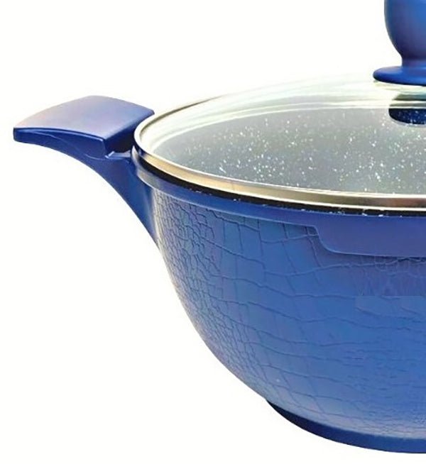 Cheffinger Pannenset - Crocodile Line - 6 - delig - 20, 24 & 28cm - TEKZEN