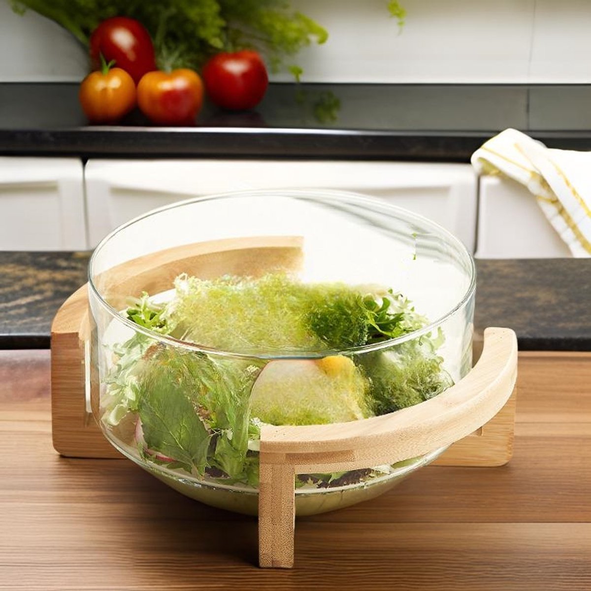 Cheffinger Saladeset - 4 - delig - Bamboe - TEKZEN