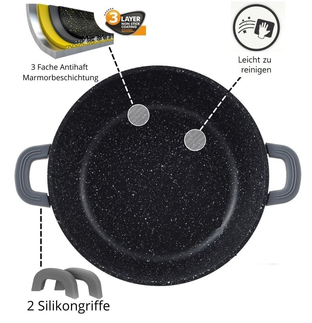 Cheffinger Tajine - 28cm - Grijs - Ovenbestendig - Inductie - TEKZEN