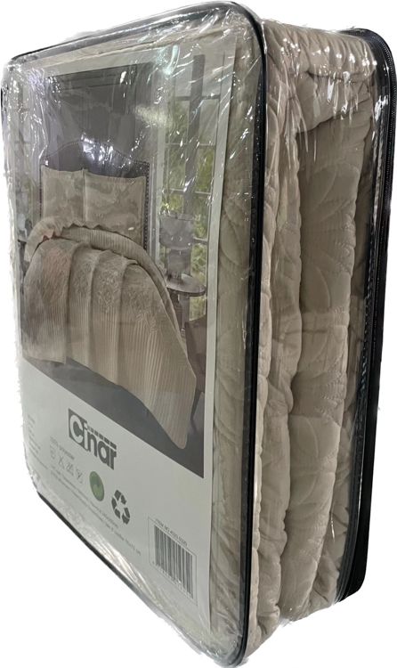 Cinar Nilufer Bedsprei Set 3 - delig - Beige - 260x240cm - TEKZEN