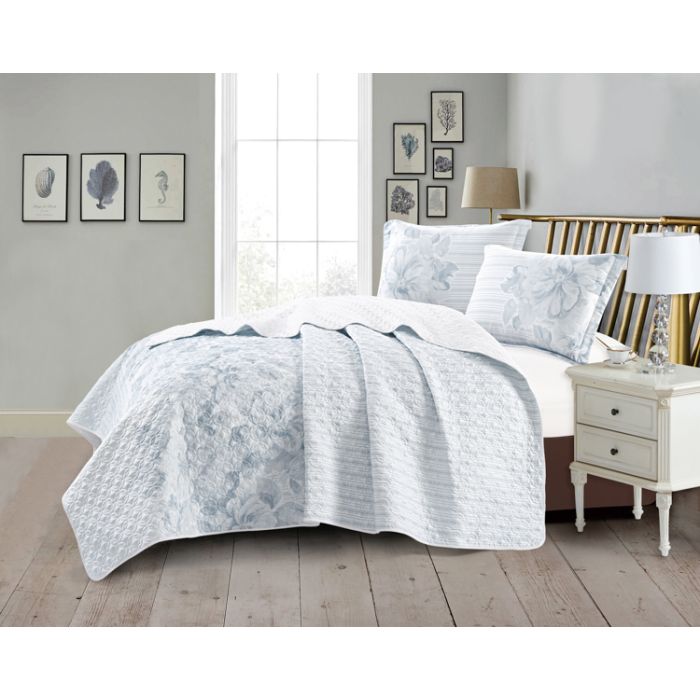Cinar Tulin Bedsprei Set, 3-delig, Wit, 240x260 cm – bedspreiset