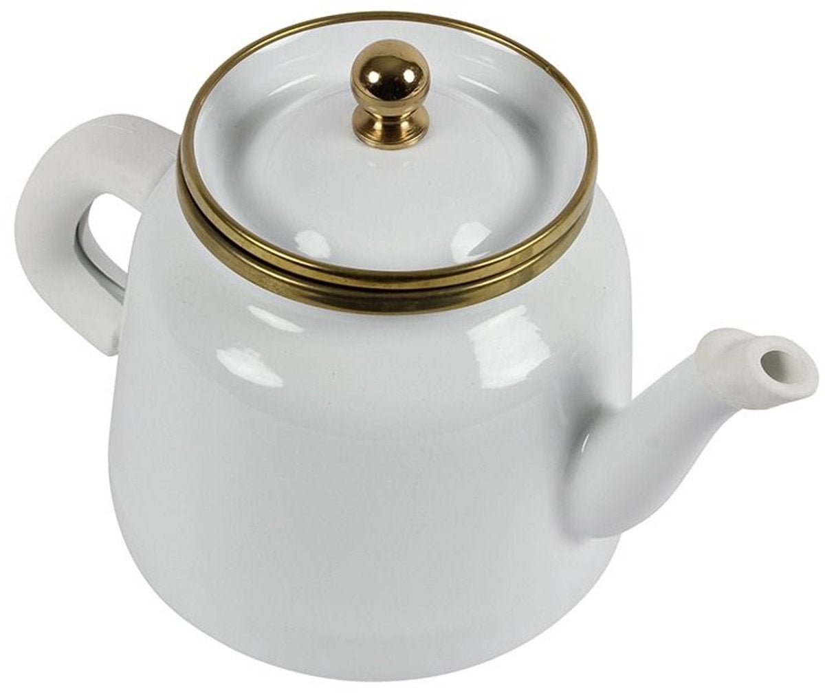 Ferveo Dawa Theepot Set - 1,0L / 2,5L - Wit/Goud - TEKZEN