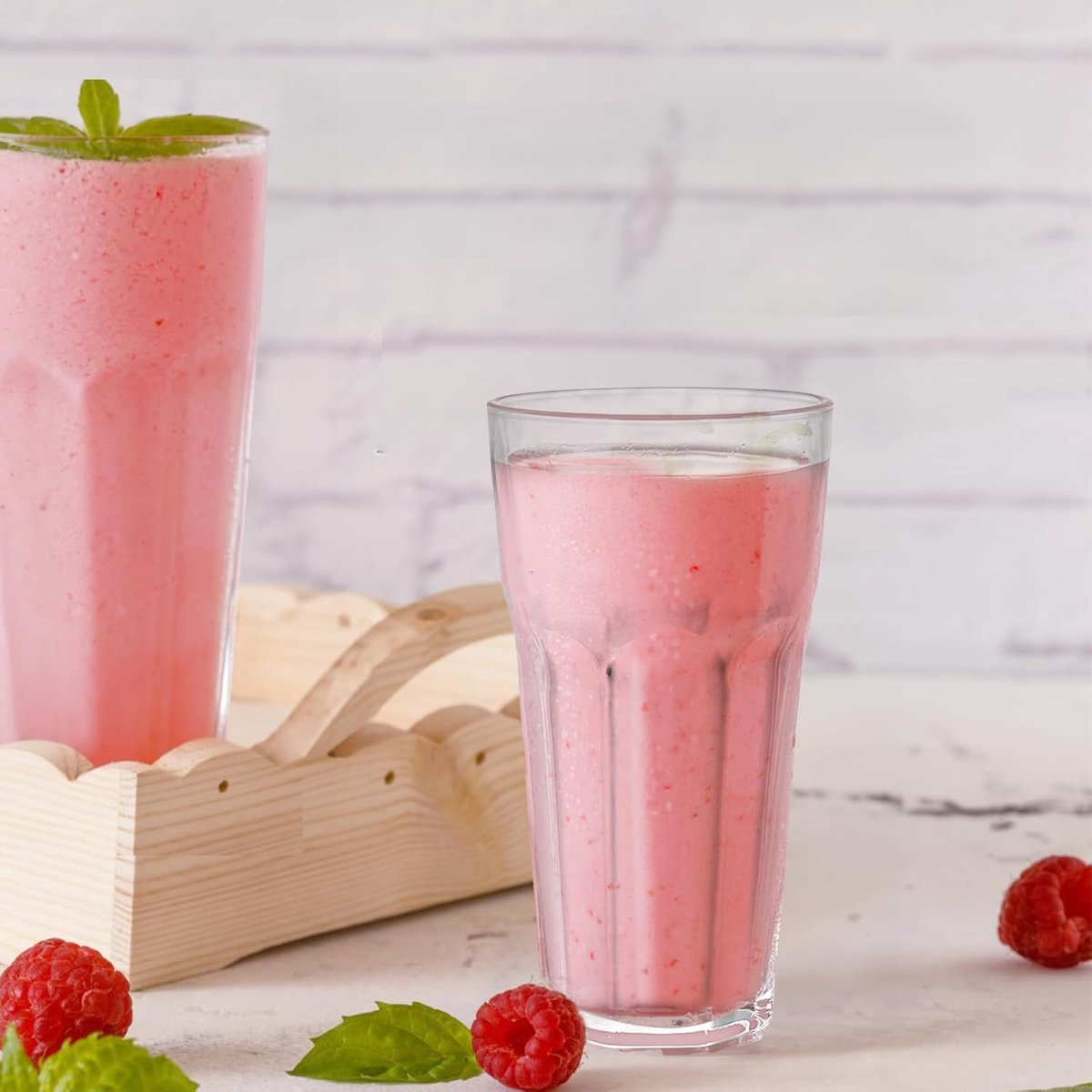 Glozini Longdrinkglazen - 470ml - Set van 6 - Smoothie Glas - Matcha Glas - TEKZEN