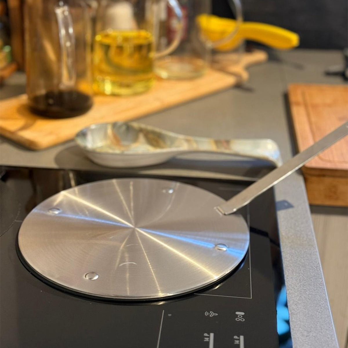 Kadirelli Inductie Adapterplaat - Afneembaar Handvat - Inductie Beschermer - TEKZEN