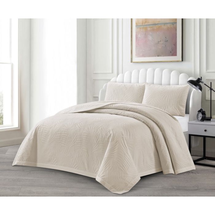 Lavella Ezgi Bedsprei Set, 3-delig, Beige, 240x250 cm – bedspreiset