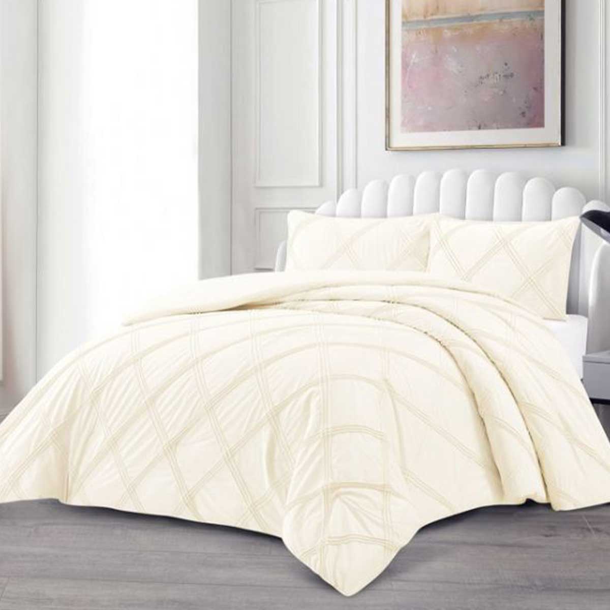 Lavella Lara Bedsprei Set 3-delig, Crème, 250x240cm – bedspreiset