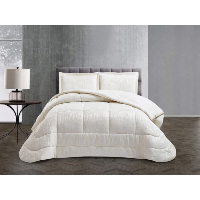 Lavella Olcay Bedsprei Set, 3-delig, Crème, 260x240 cm – bedspreiset