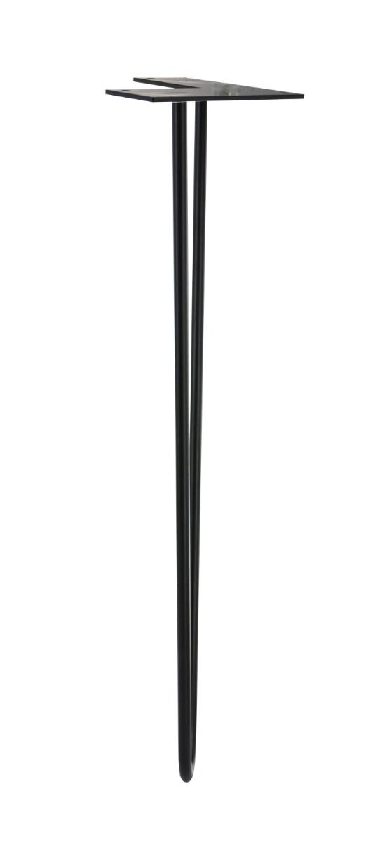 MacLean Design Tafelpoot Hairpin - Staal - Zwart - 50cm - Per Stuk - TEKZEN