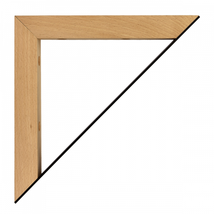 Maclean Plankdrager Driehoek - 2 stuks - 201 x 201mm - Hout / Metaal - Zwart - Plankdragers - TEKZEN