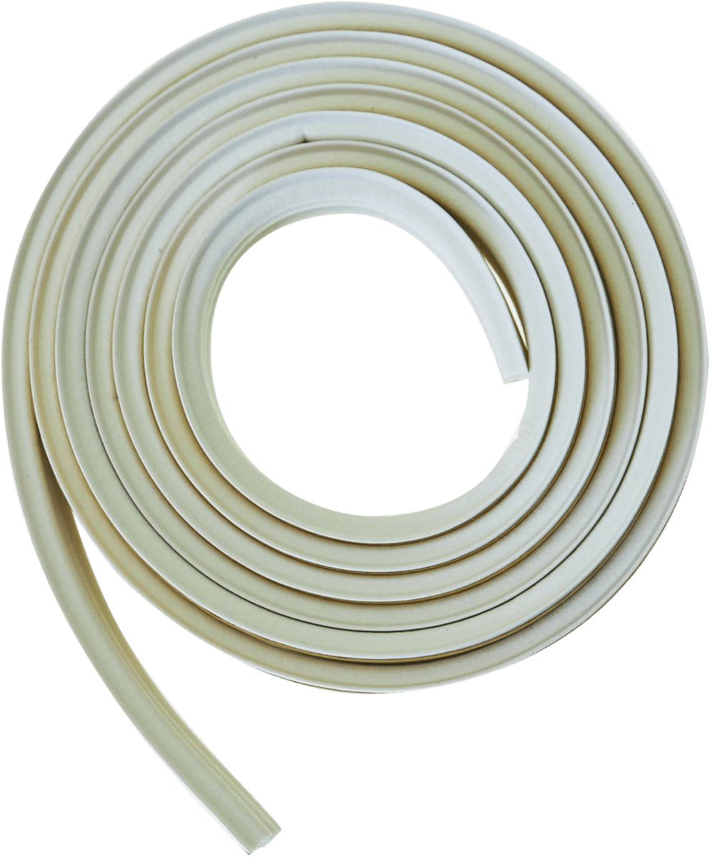 Maclean Zelfklevend Tochtband D - Profiel - Wit - 9mm x 6mm x 7,5m - Tochtstrip - TEKZEN