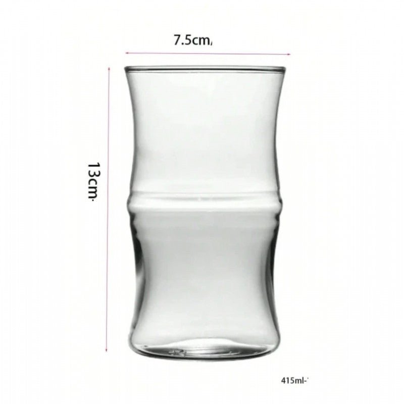 MONOO Glazen met Golvende Wanden - 2 Stuks - 415ml - TEKZEN