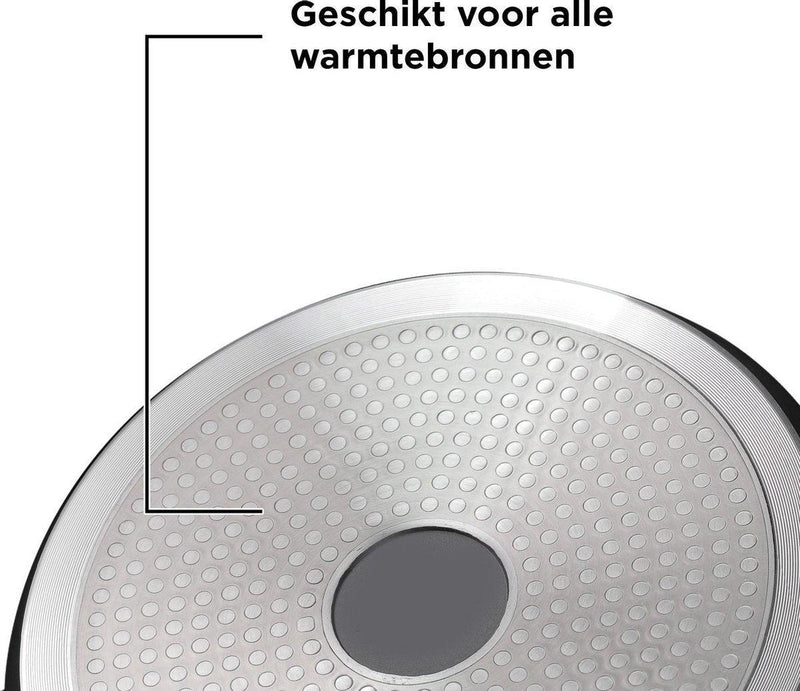 Cheffinger Luxe Wokpan XL met Deksel - 36cm - Black Line Edition - Inductie - TEKZEN