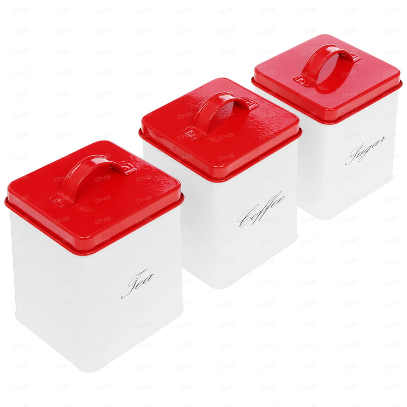 Mercury Haus Storage containers for coffee, tea and sugar - White